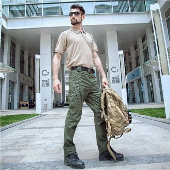 Wasserdichte Cargohose Herren Grün