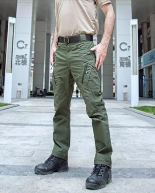 Wasserdichte Cargohose Herren Grün
