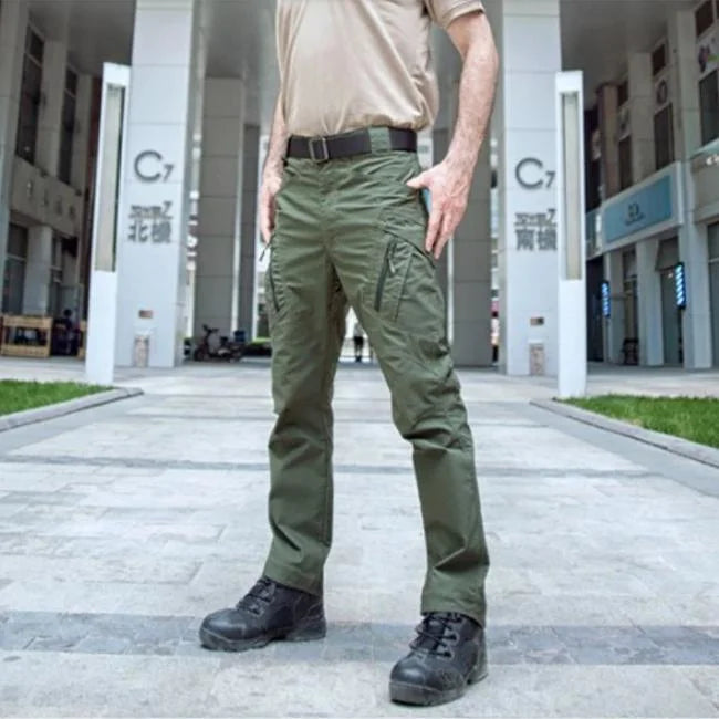 pantalon-cargo-impermeable-959.jpg Wasserdichte Cargohose Herren Grün