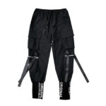 Cargo Jogger Herren mit Riemen in Schwarz