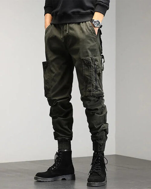 Khaki Cargohose Herren Tikalia Slim Fit