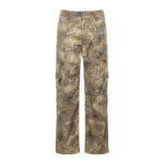 Sand Camouflage Cargohose Damen Wide Leg