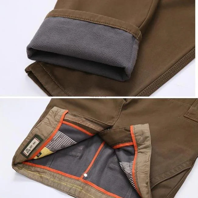 Braune Cargohose Herren Straight Fit