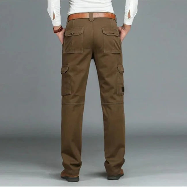 Braune Cargohose Herren Straight Fit