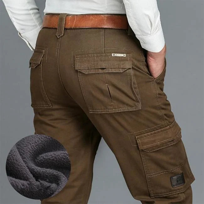 Braune Cargohose Herren Straight Fit