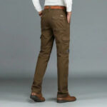 Braune Cargohose Herren Straight Fit