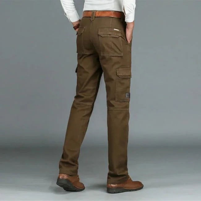 Braune Cargohose Herren Straight Fit