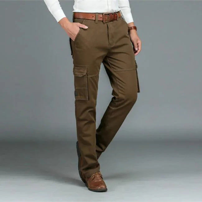 Braune Cargohose Herren Straight Fit