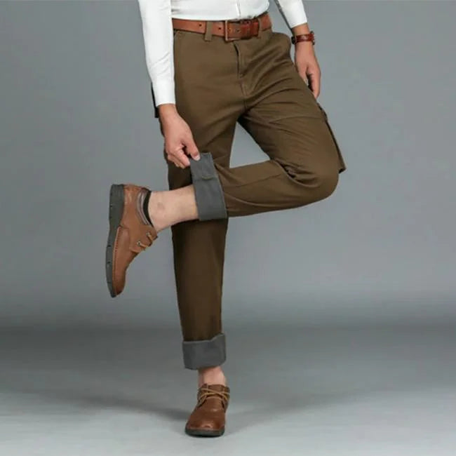 Braune Cargohose Herren Straight Fit