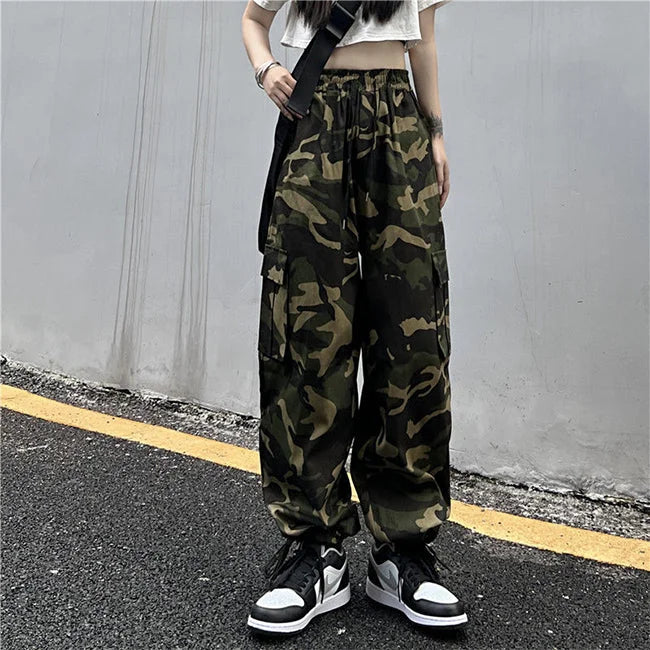 Military Cargohose Damen Camouflage