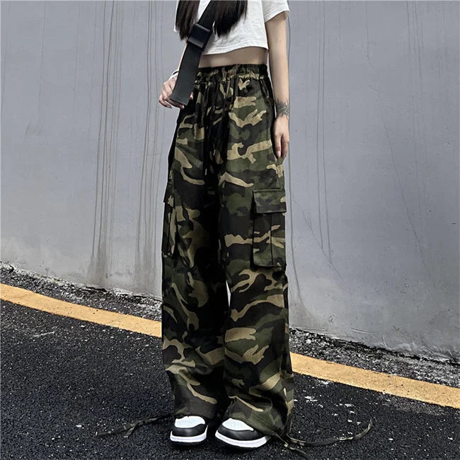 Military Cargohose Damen Camouflage