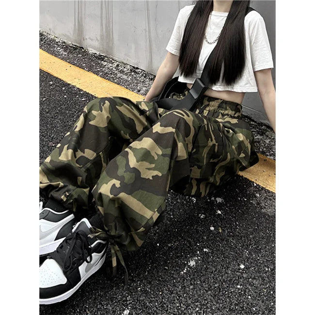 Military Cargohose Damen Camouflage