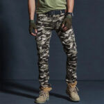 Military Cargohose Herren Slim Fit in Grau