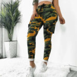Camouflage Cargo Jogger Damen Skinny
