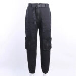 Schwarze Tactical Cargohose Damen