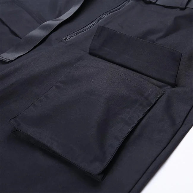 Schwarze Tactical Cargohose Damen