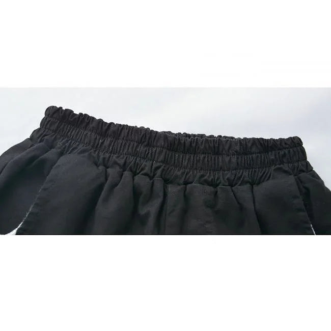 Schwarze Cargohose Jungen Streifen