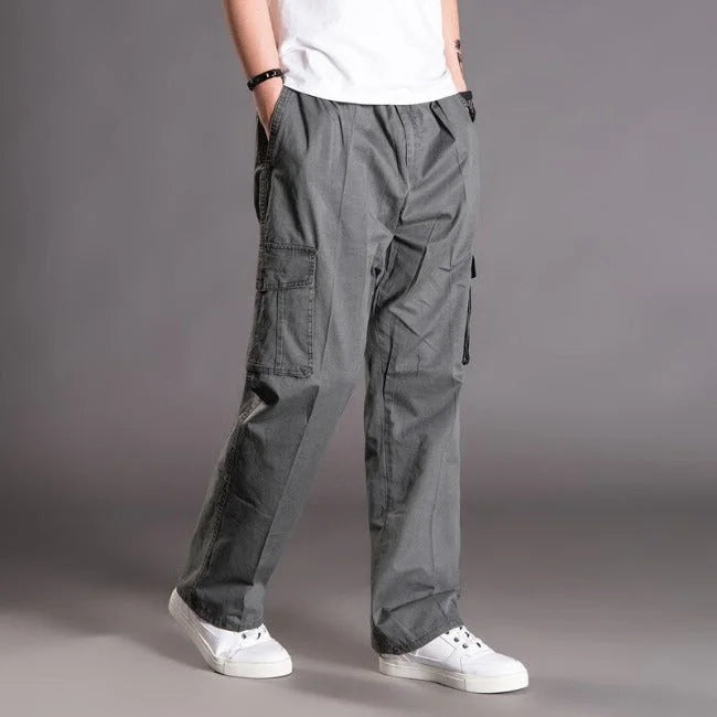 Weite Stretch Cargohose Herren