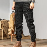 Y2K Tactical Cargohose Herren in Schwarz