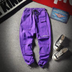 Lila Urban Cargohose Herren
