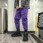 Lila Urban Cargohose Herren