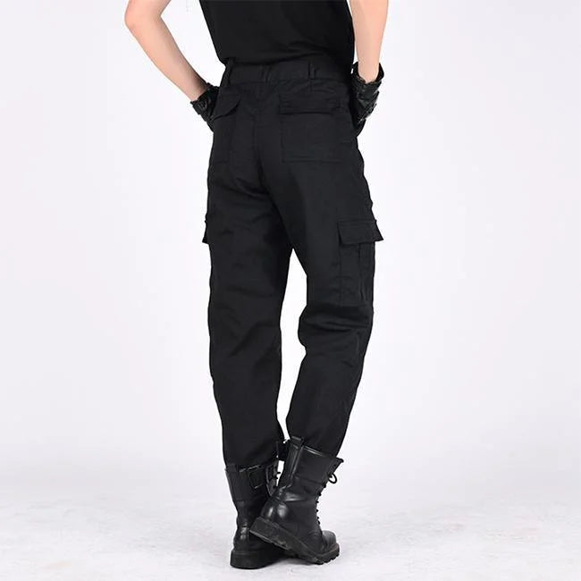 Schwarze Cargohose Herren Darker Straight Fit
