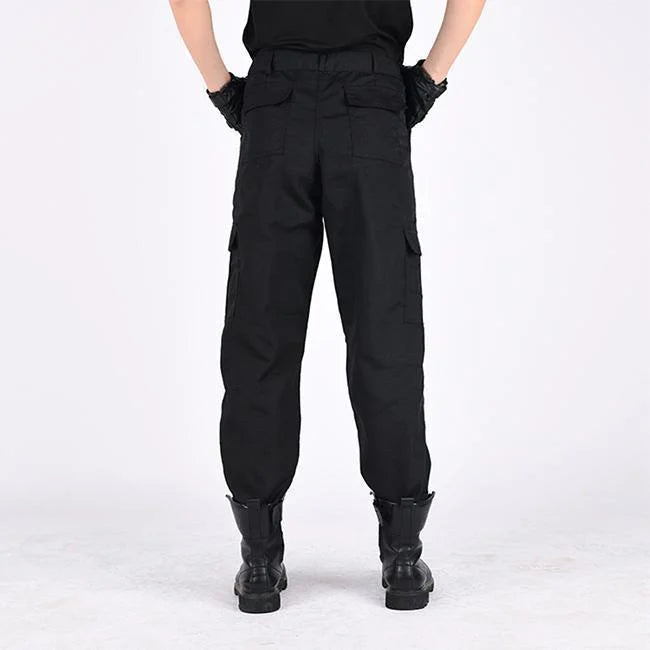 Schwarze Cargohose Herren Darker Straight Fit