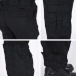 Schwarze Cargohose Herren Darker Straight Fit