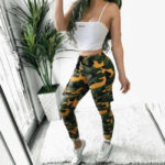 Camouflage Cargo Jogger Damen Skinny