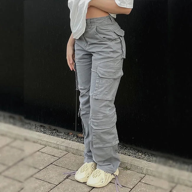 rgreg.jpg Graue Cargohose Damen Straight Fit