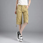 Cargo Shorts Damen Beige