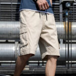 Cargo Shorts Herren Beige