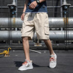 Cargo Shorts Herren Beige