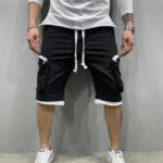 Cargo Shorts Herren in Schwarz