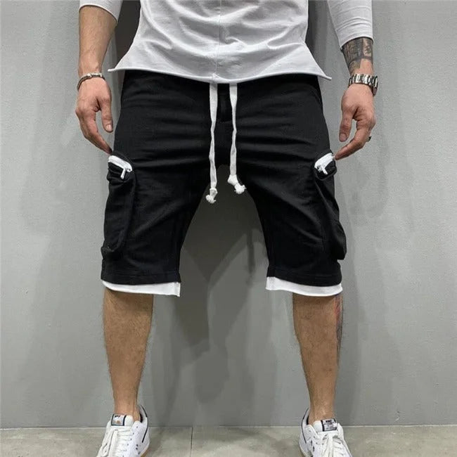 Cargo Shorts Herren in Schwarz
