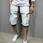 Cargo Shorts Herren Weiß