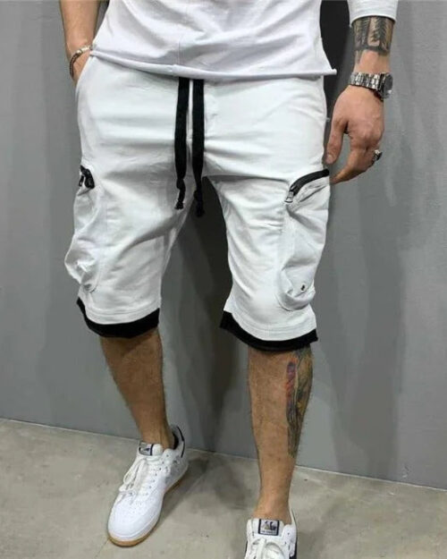 Cargo Shorts Herren Weiß