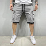 Cargo Shorts Herren in Grau