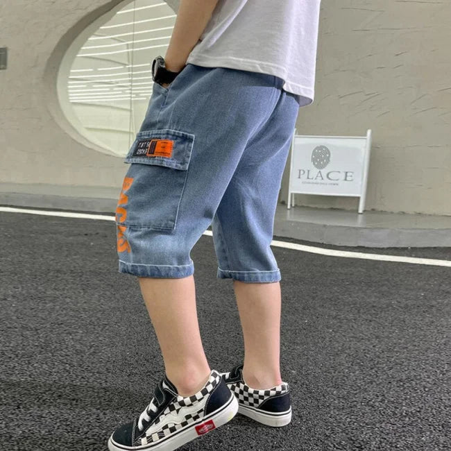 Cargo Jeans Shorts Kinder