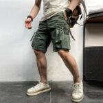 Cargo Shorts Herren Stretch in Khaki