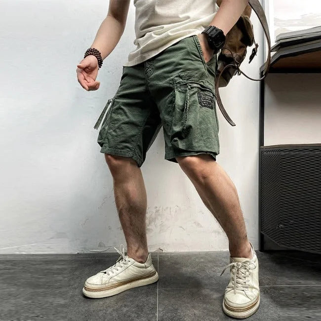 Cargo Shorts Herren Stretch in Khaki