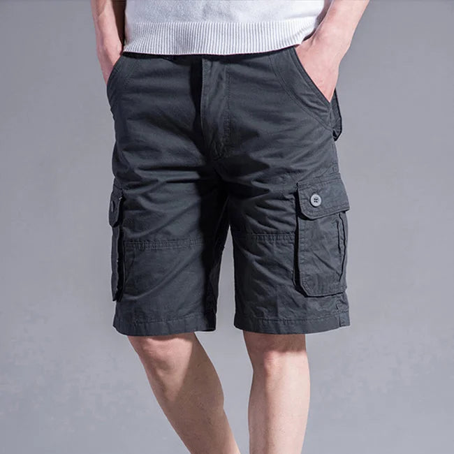 Cargo Shorts Herren Casual in Grau