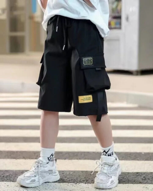 Schwarze Cargo Shorts Kinder