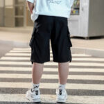 Schwarze Cargo Shorts Kinder