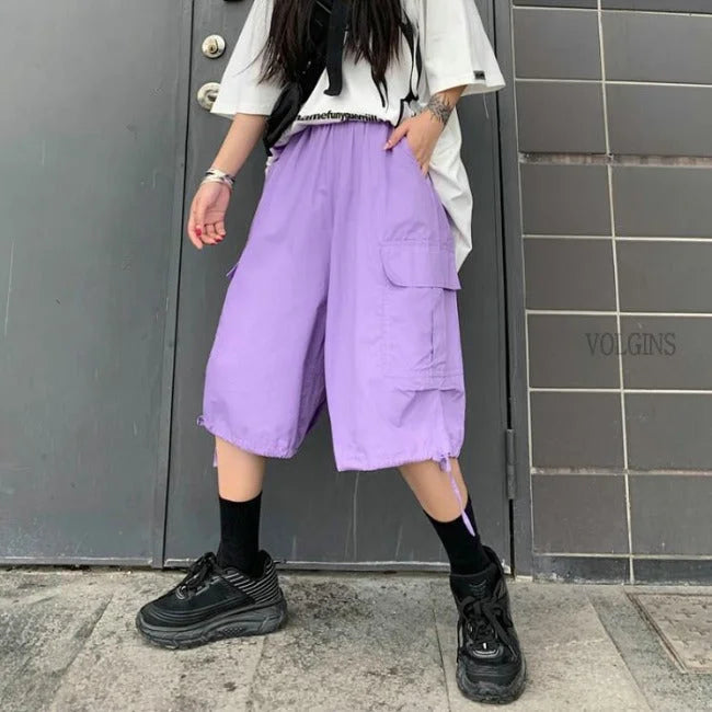 short-cargo-violet-372.jpg Cargo Shorts Damen Lila