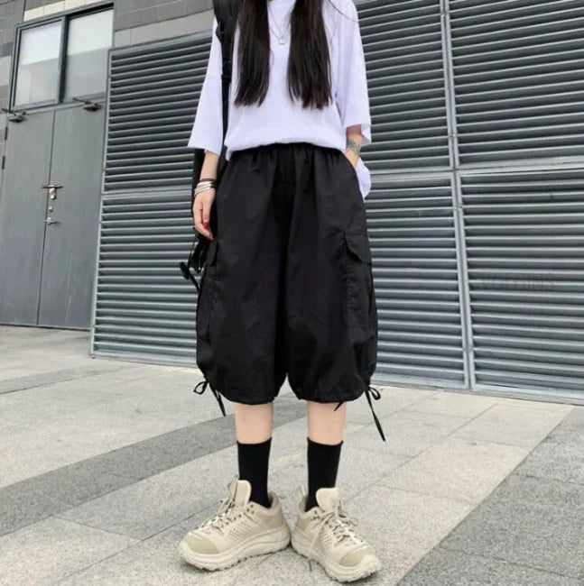 Cargo Shorts Damen Lila