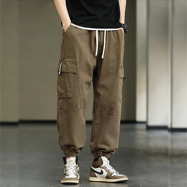 Khaki Baggy Cargohose Herren Hip Hop