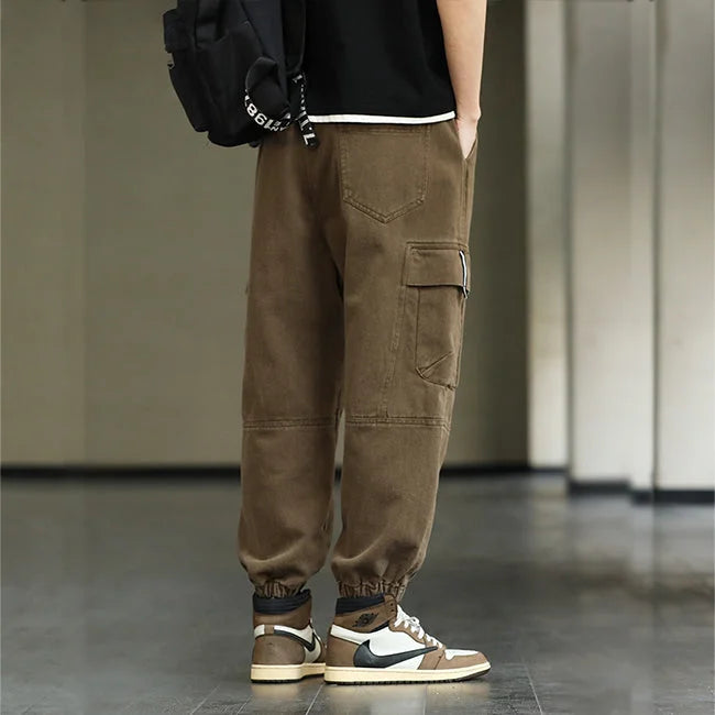 Khaki Baggy Cargohose Herren Hip Hop